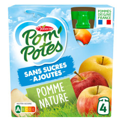 Pom'Potes Pomme Nature 4x90g