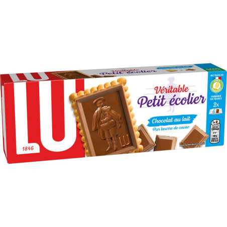 Lu Petit Écolier Petit Beurre Biscuits nappés de Chocolat au Lait 150g
