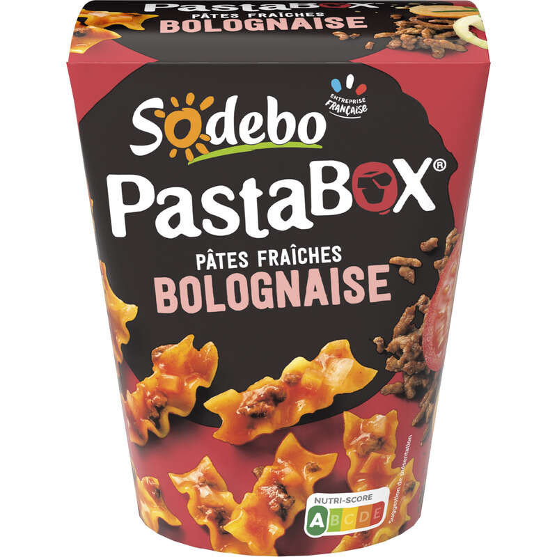 Sodebo Pasta Box Fusilli à la bolognaise VBF 330g