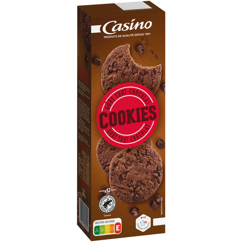 Casino Cookies - Tout chocolat - Gouter enfant - 200g