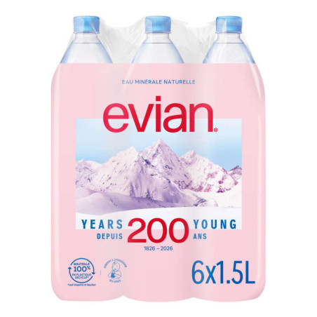 Evian Eau Minérale Naturelle 6x1,5L