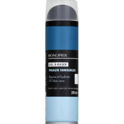 Monoprix Gel De Rasage Peaux Sensibles Hydratation 200ml