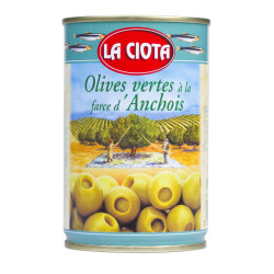 La Ciota Olives Vertes à la Farce d'Anchois 120g