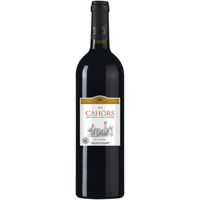 Club Des Sommeliers Aop Cahors vin rouge 75cl
