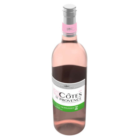 Club Des Sommeliers Côtes De Provence - Alc 12%Vol. - Vin Rosé - Biologique - 75Cl