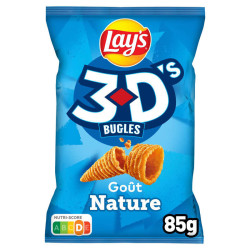 Lay's 3D's Bugles Biscuits Apéritif Nature 85g