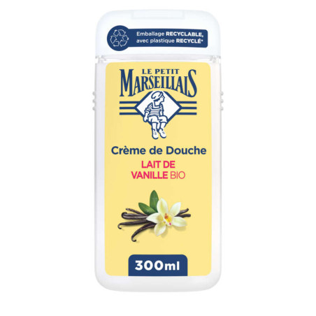 Le Petit Marseillais Crème de douche extra doux Lait de vanille Bio 300ml