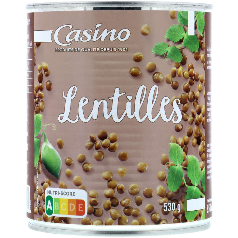 Casino Lentilles préparées 530g