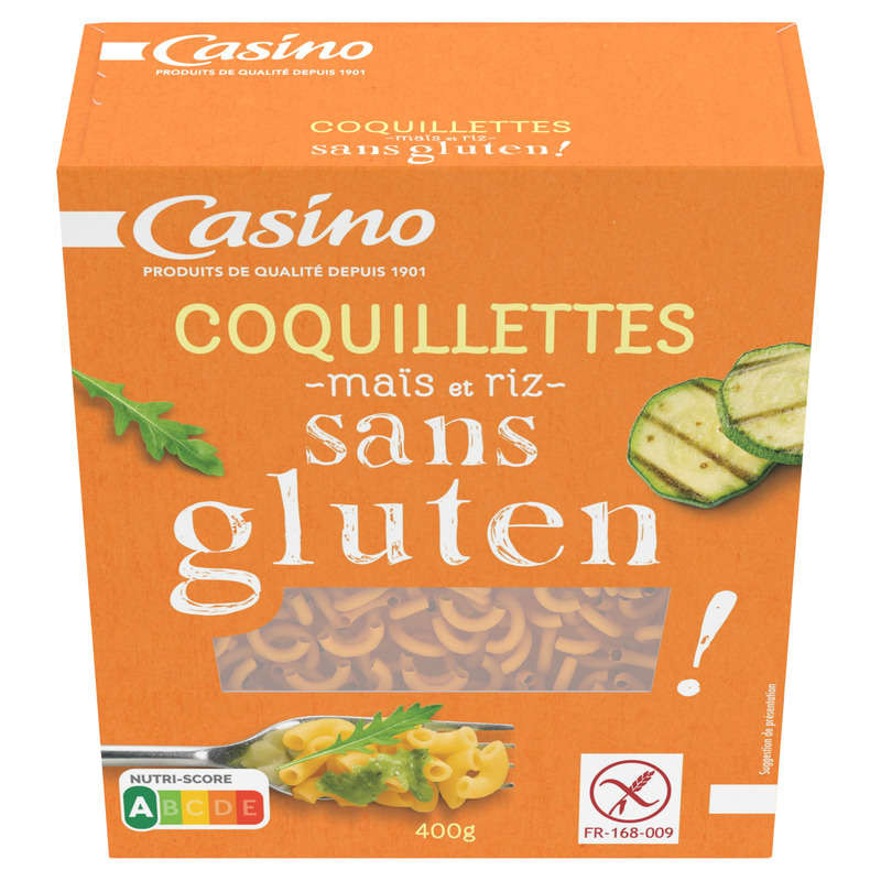 Casino Coquillettes - Pâtes - Sans gluten - 400g