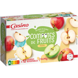 Casino Compote pomme allégée - 12x90g