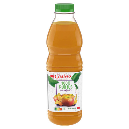 Casino Jus multifruits - 100% pur jus bouteille 1L