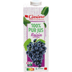 Casino Jus de raisin - 100% pur jus - 1l