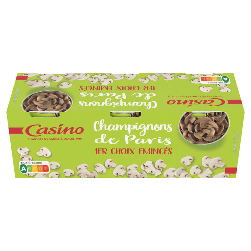 Casino Champignons de paris émincés - 3x115g