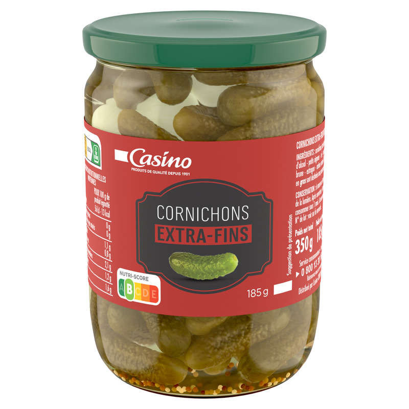 Casino Cornichons extra-fins 185g