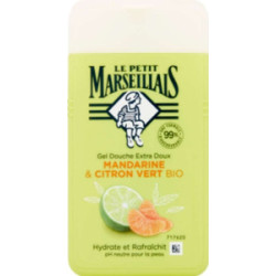 LE PETIT MARSEILLAIS Gel douche extra doux mandarine et citron Bio - 250ml