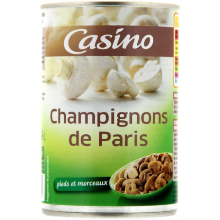 Champignons de paris pieds et morceaux - 230g