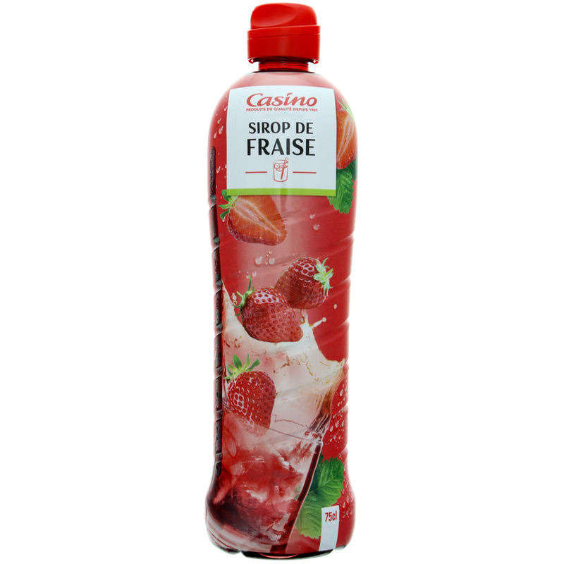 CASINO Sirop de fraise - 75cl