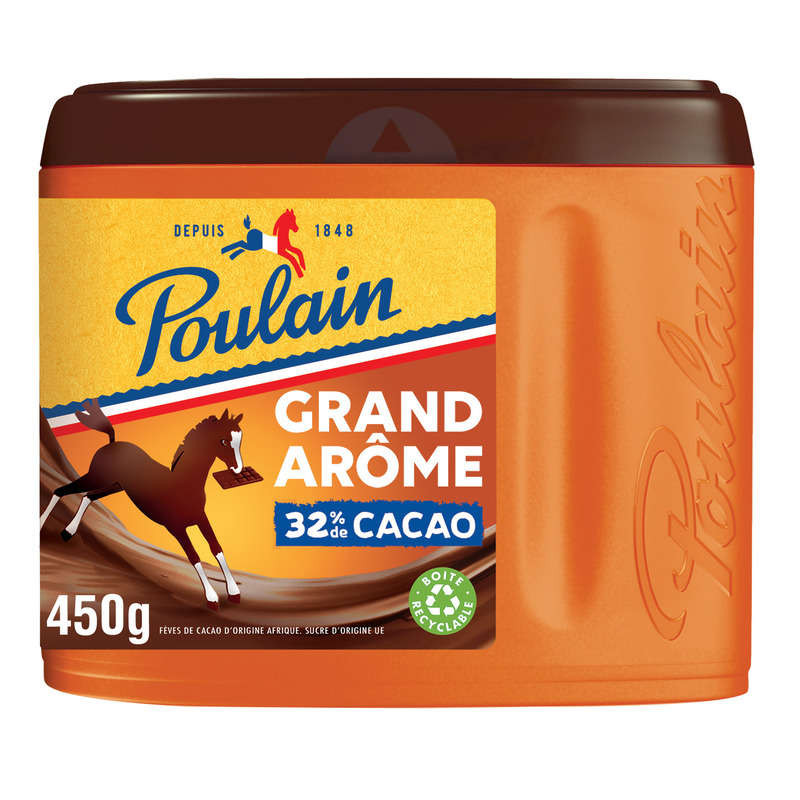 POULAIN Chocolat en poudre Grand Arome - 450g