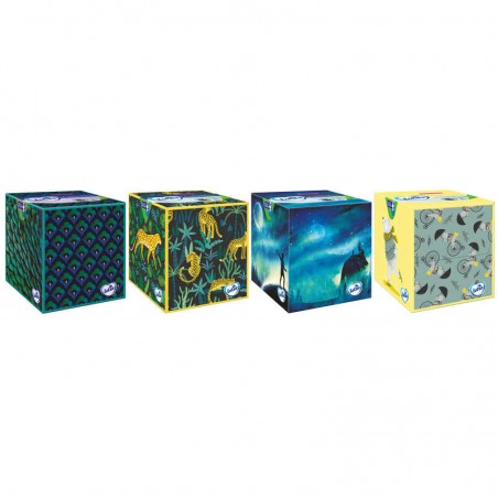 Mouchoirs boite cube - x48