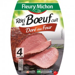 FLEURY MICHON Roti de Boeuf 4 tranches - 120g