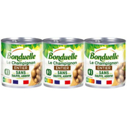BONDUELLE Champignon entier sans sulfite