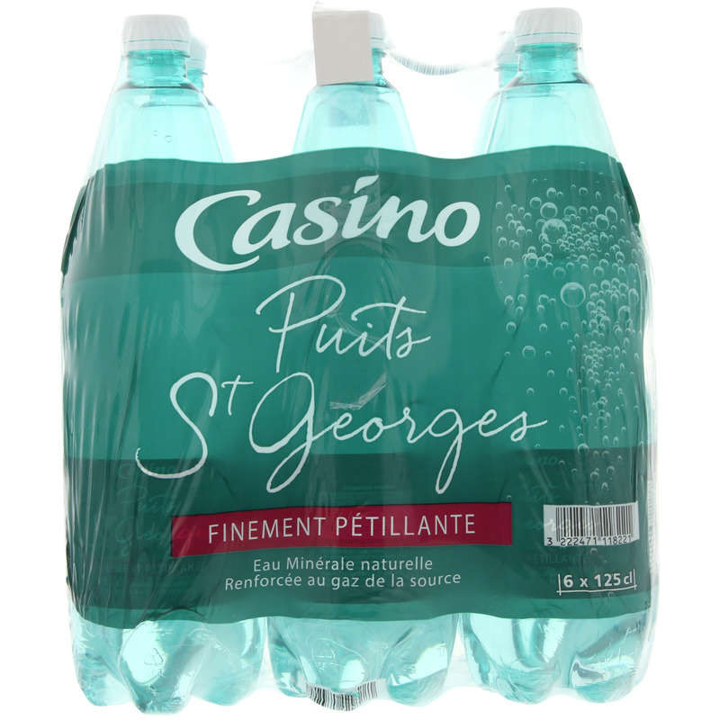 PUITS SAINT GEORGES Eau minérale naturelle gazeuse - 6x1.25L