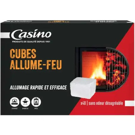 Cubes allume feu paraffine - x40