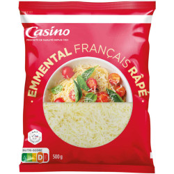 CASINO Emmental râpé - 500g