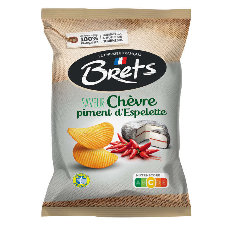 BRETS Chips Saveur Chèvre et Piment d’Espelette - 125g