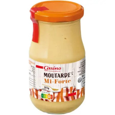 Moutarde mi-forte bocal - 265g