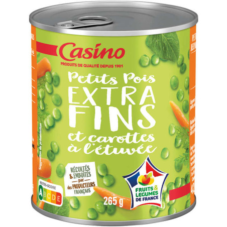 Petits pois et carottes extra-fins - 265g