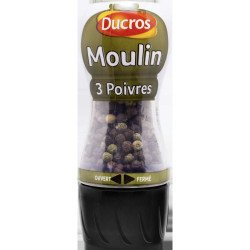 DUCROS Moulin 3 Poivres - 34g
