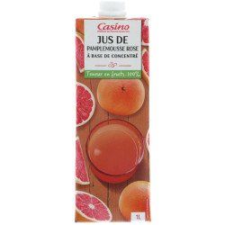 CASINO Jus de pamplemousse rose - 1L