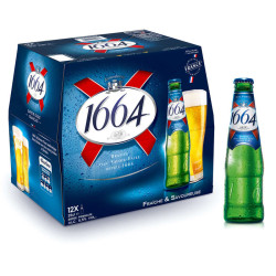 KRONENBOURG Bière blonde 1664 5.5° - 12x25cl