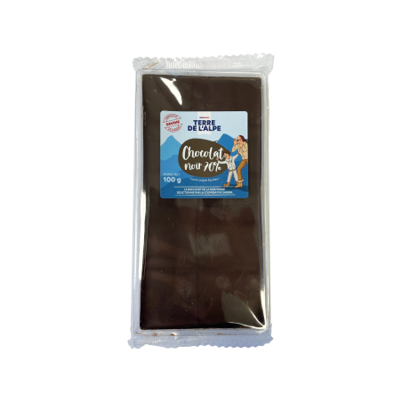 TERRE DE L'ALPE Tablette Chocolat Noir 70%