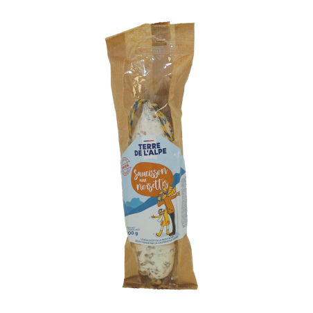 TERRE DE L'ALPE Saucisson sec de Savoie aux Noisettes