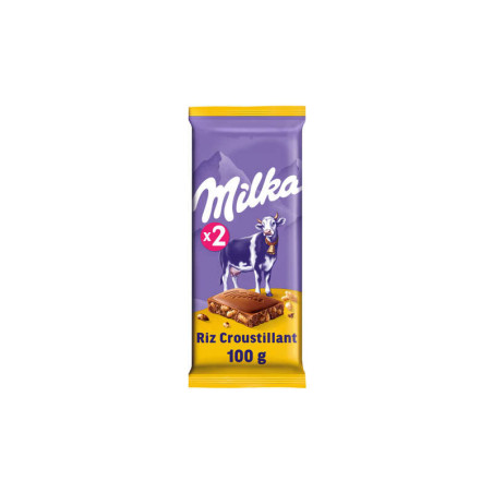 Chocolat au lait et riz croustillant - 2x100g