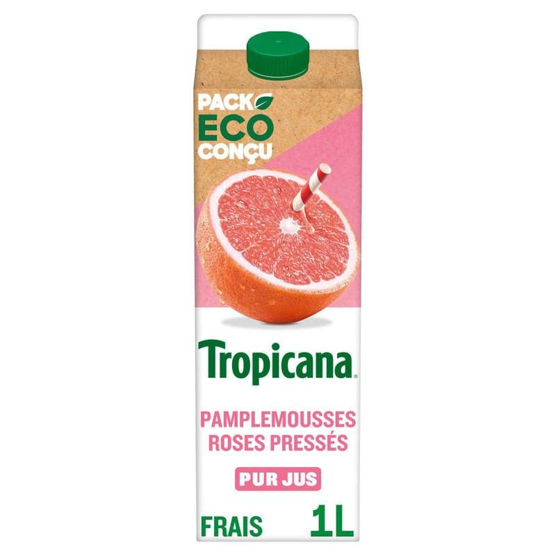 TROPICANA Jus frais Pamplemousse rose - 1L
