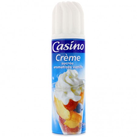 Crème sucrée aromatisée vanille