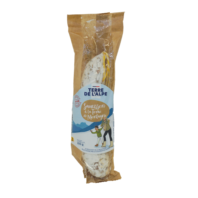 TERRE DE L'ALPE Saucisson de Savoie à la Tomme - 200g