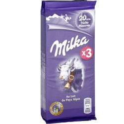 MILKA Chocolat au lait - 3x100g