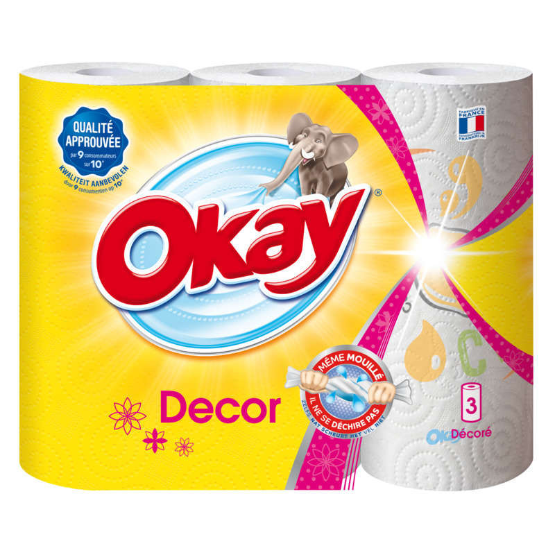 OKAY Essuie-tout décoré - x3