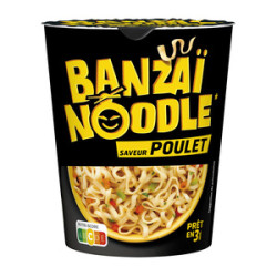 LUSTUCRU Banzaï noodle saveur poulet - 67g