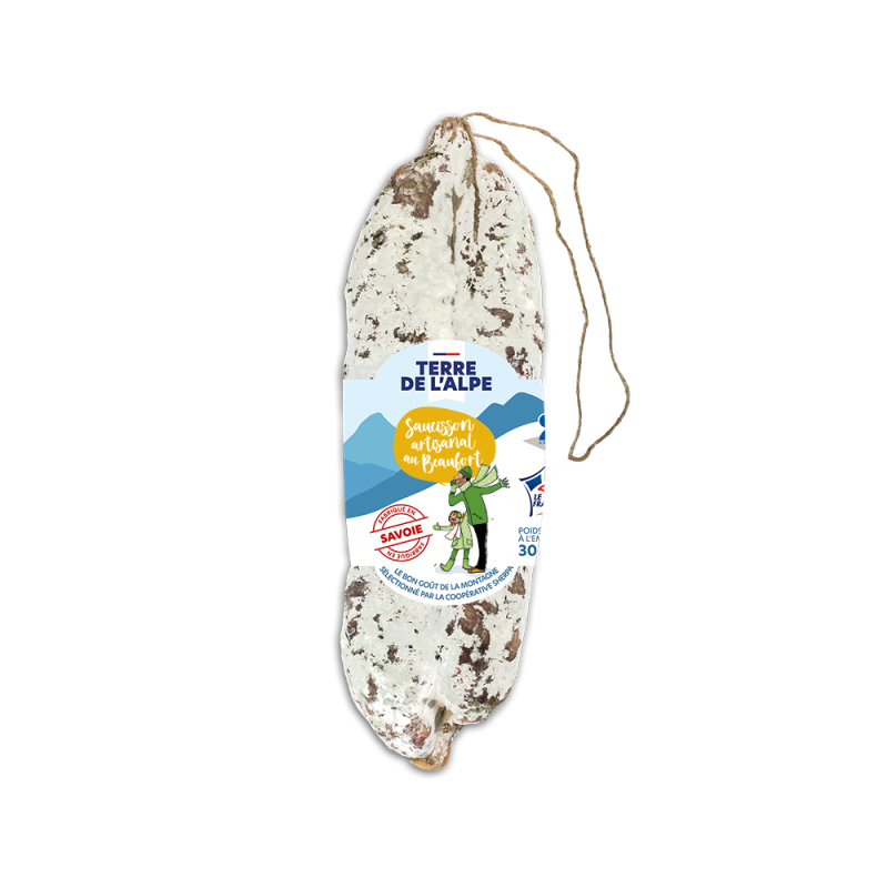 TERRE DE L'ALPE Saucisson artisanal au Beaufort - 300g
