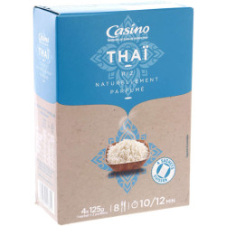 CASINO Riz Thaï long grain sachet - 4x125g
