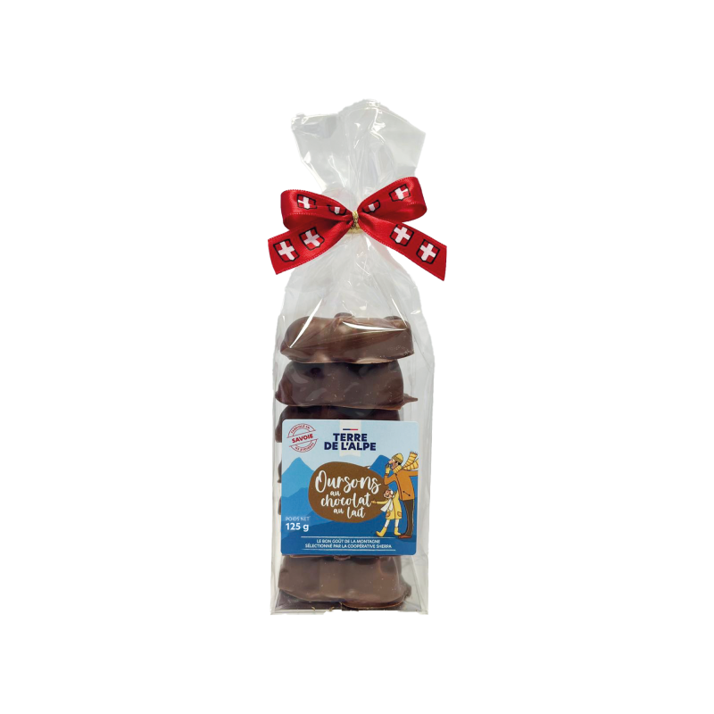 TERRE DE L'ALPE Ourson Guimauve au Chocolat au Lait - 150g