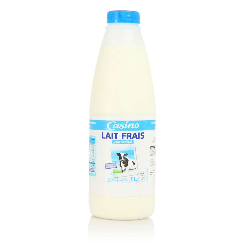 CASINO Lait Frais demi-écrémé - 1L