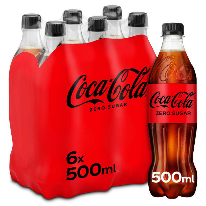 COCA-COLA Zéro Sans sucres - 6x50cl