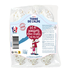 TERRE DE L'ALPE Lot de Saucissons - 3x145g