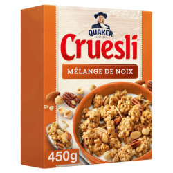 QUAKER Cruesli Céréales Mélange De Noix - 450g